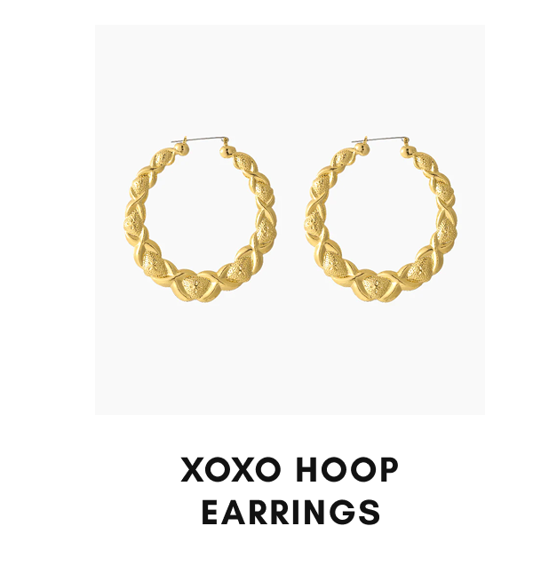 XOXO Hoop Earrings