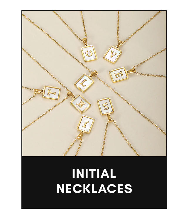 Initial necklaces