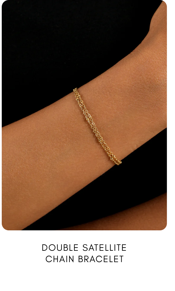 Double Satellite Chain Bracelet