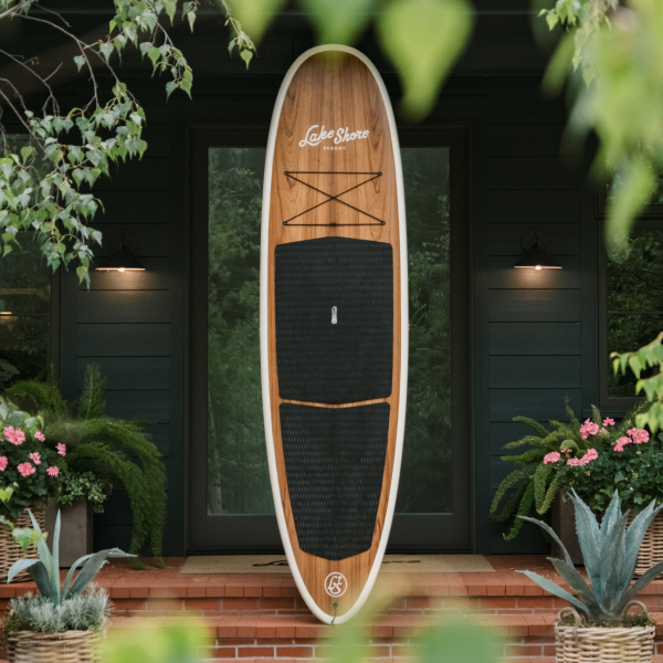 Custom Jarvis board at the entrance of Lake Shore Resort
