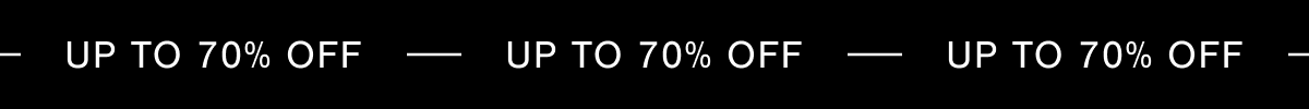 Up to 70% off. 