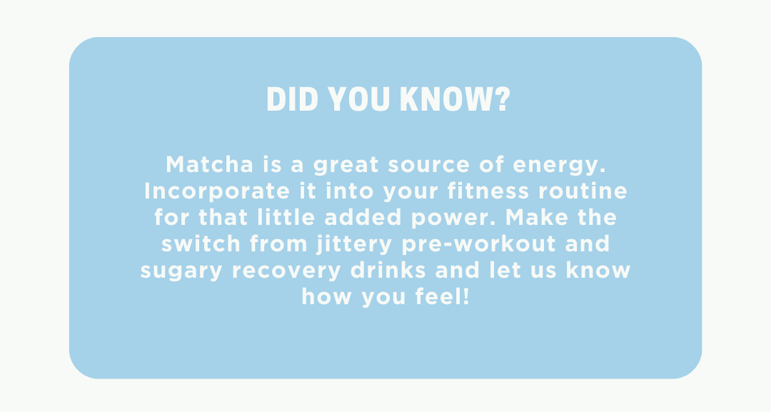 Elevate your next workout 💪🏼 Jade Leaf Matcha