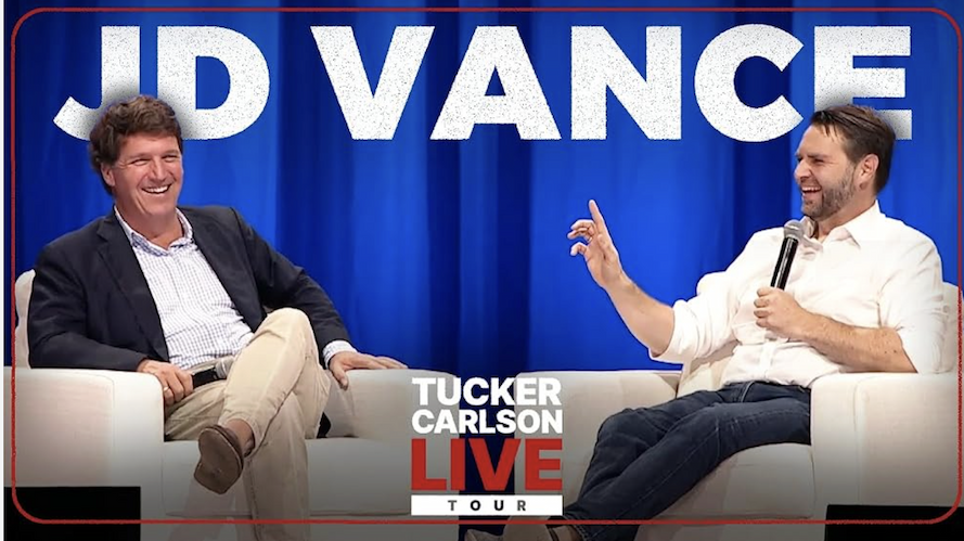 Tucker Carlson and JD Vance