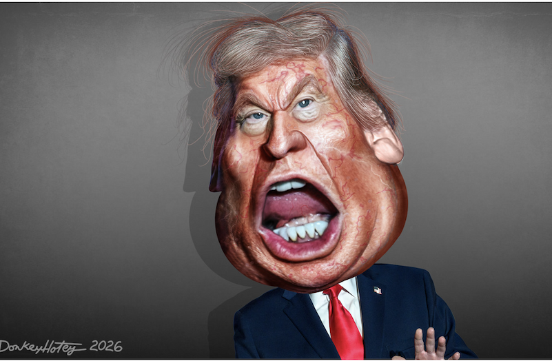 Donald Trump caricature
