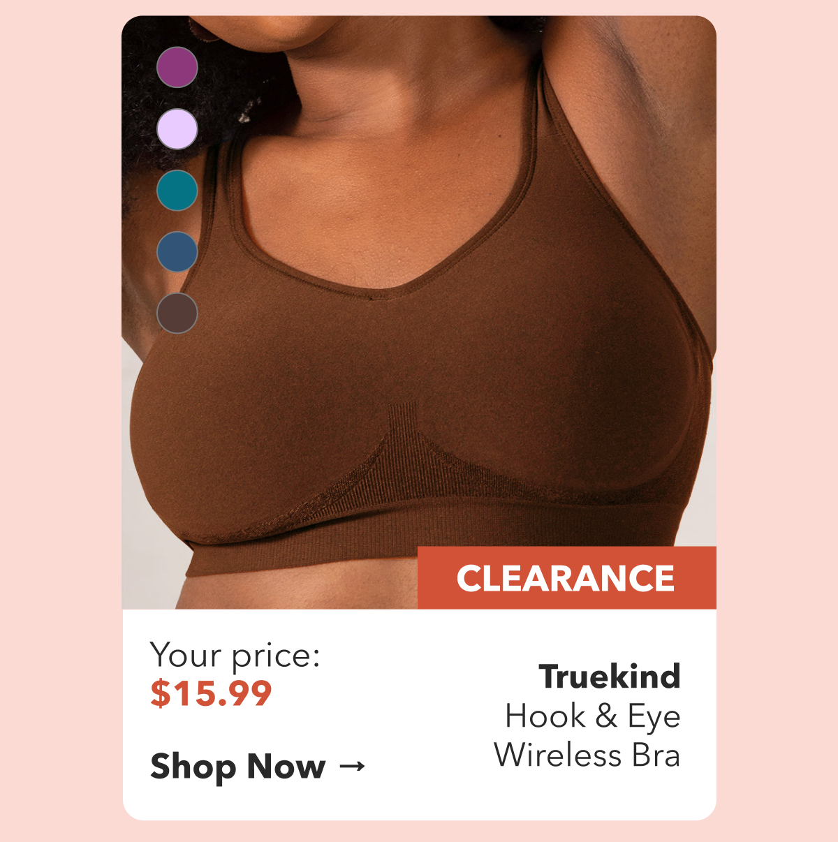 Truekind Hook & Eye Wireless Bra