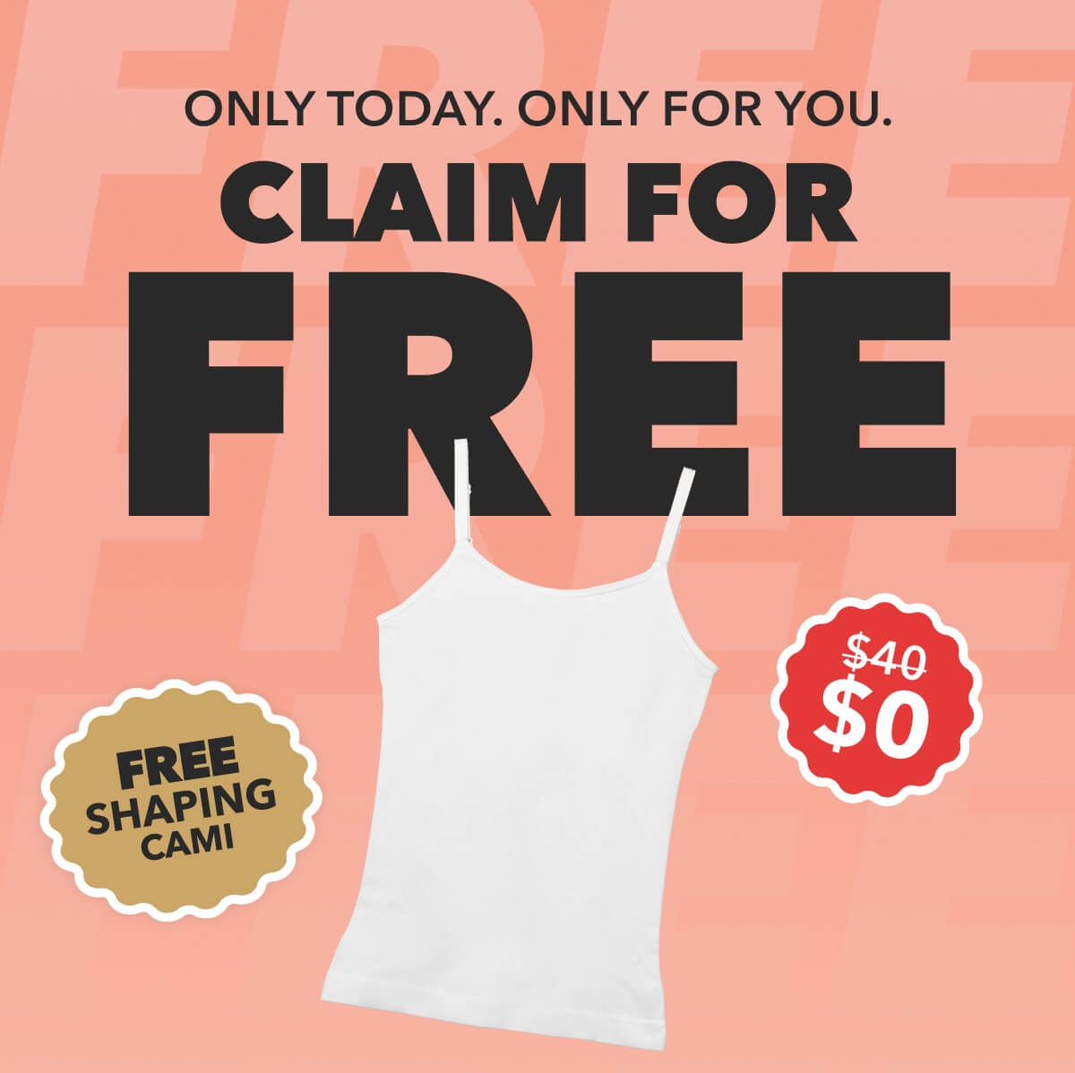 You've Qualified for Free Cami Shapermint