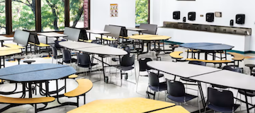 National Public Seating QuickShip Mobile Cafeteria Tables