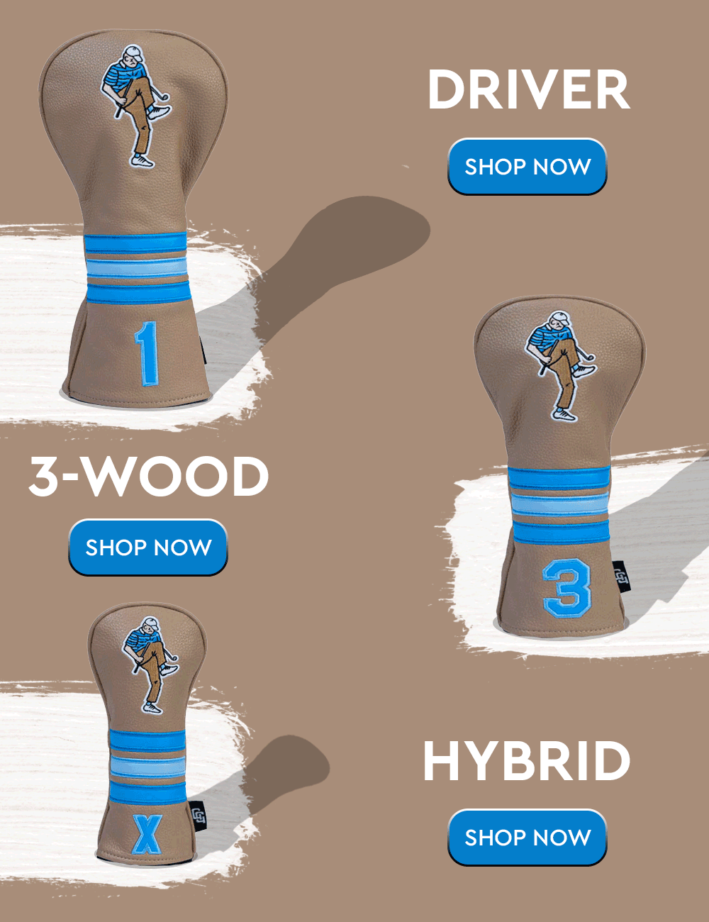 Hey legend! NEW HEAD COVERS! Golf Gods