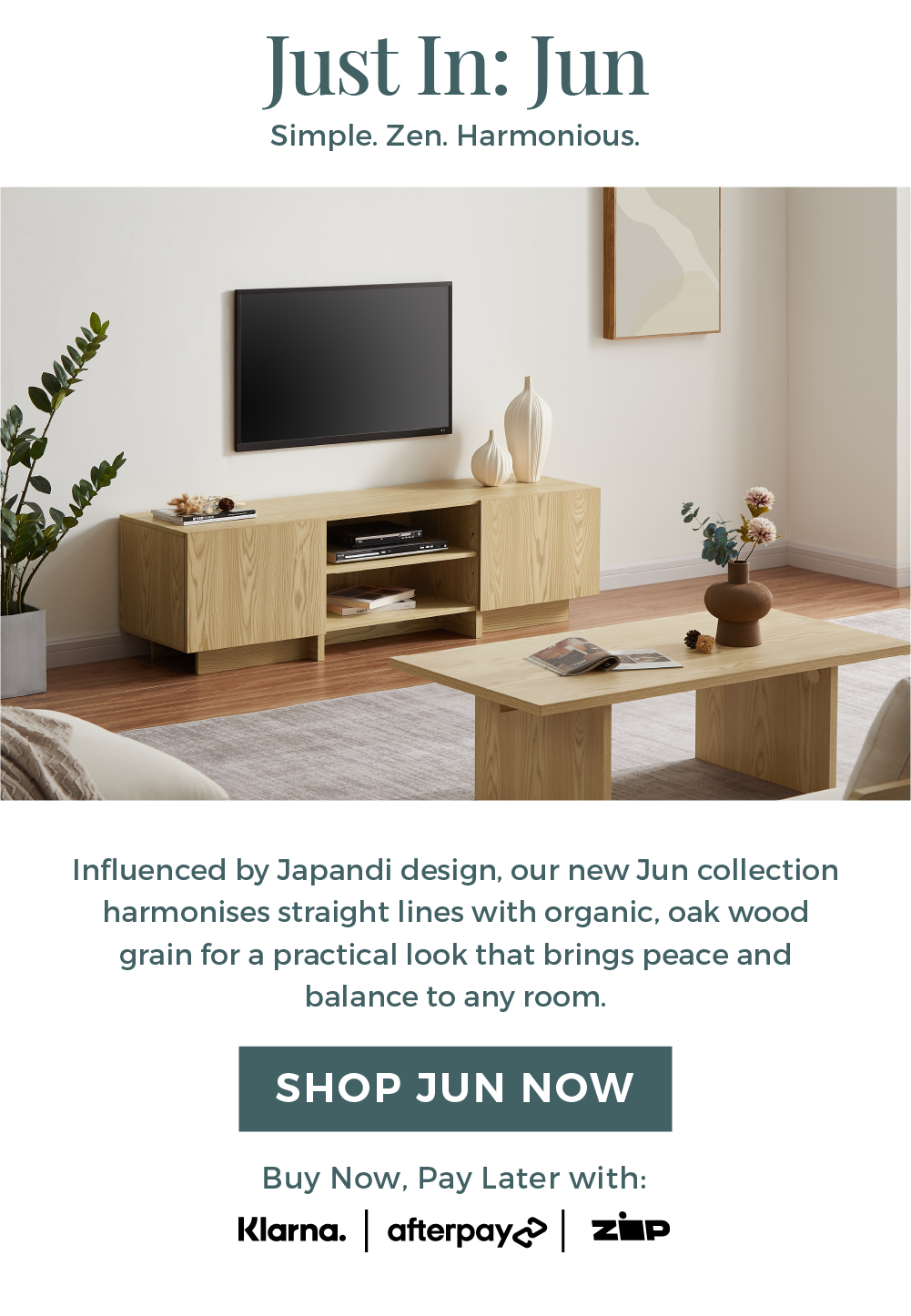 Our NEW Jun Collection has just arrived! Eliving Furniture