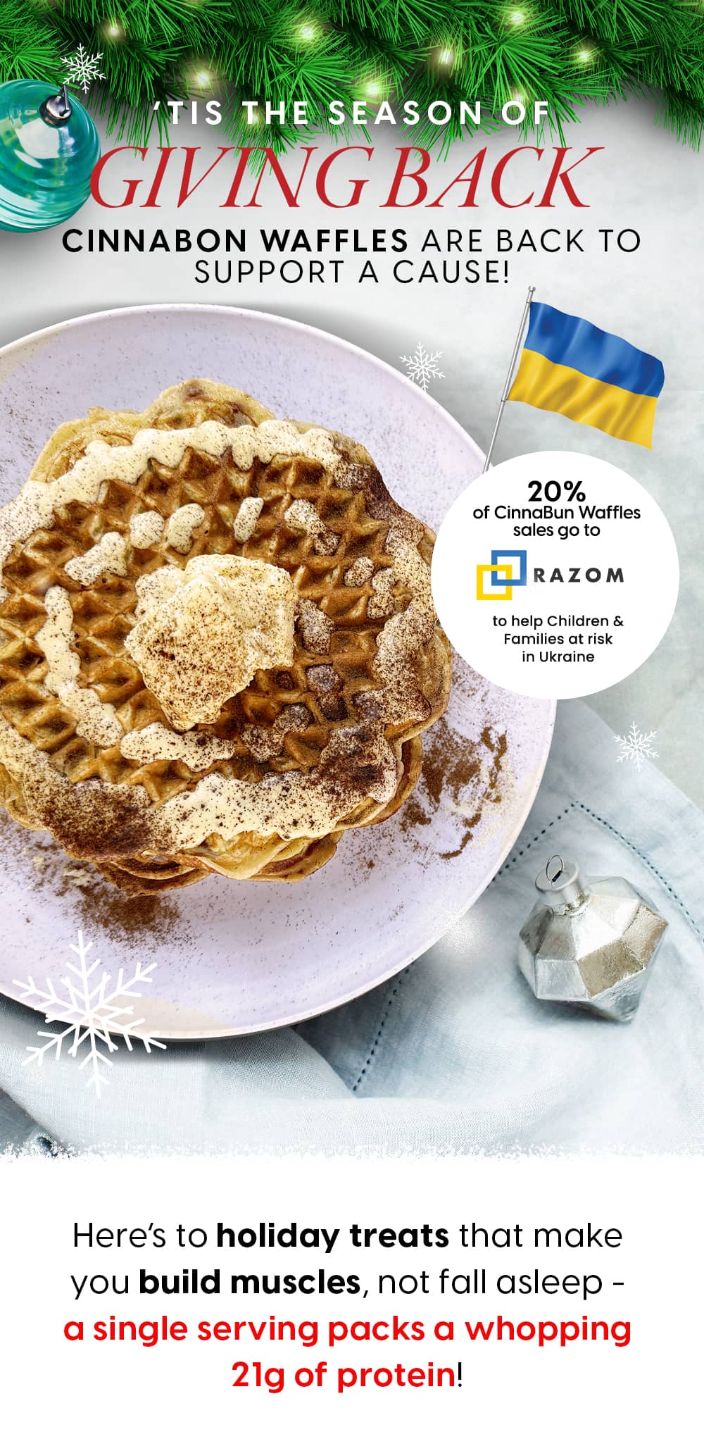 Christmas Special CinnaBun Waffles 🎄 🧇🔥 Viking Waffles