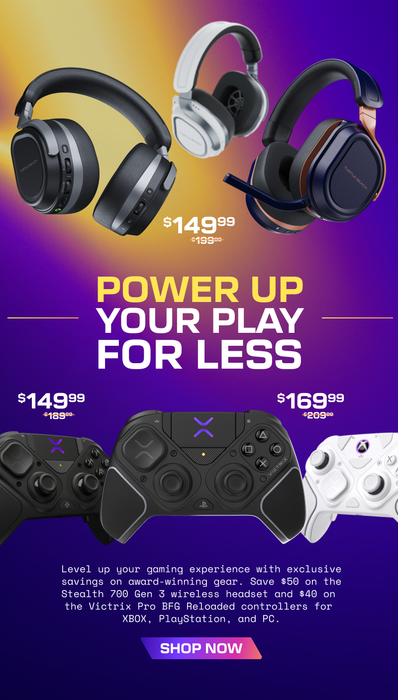 Save $50 on the Stealth 700 Gen 3 headset and $40 on the Victrix Pro BFG