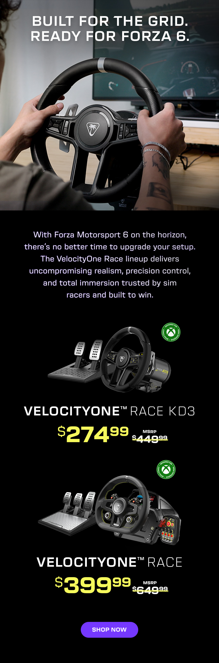 Hit the Grid Prepared with VelocityOne Race Deals