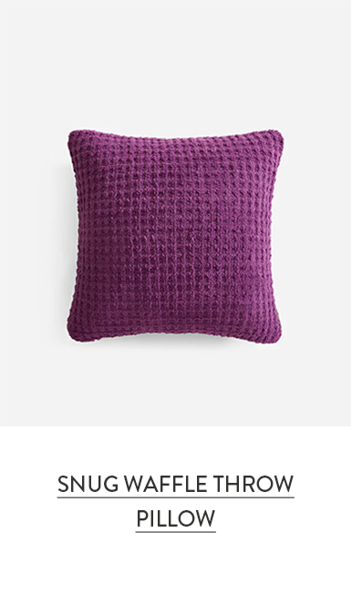 Snug Waffle Throw Pillow