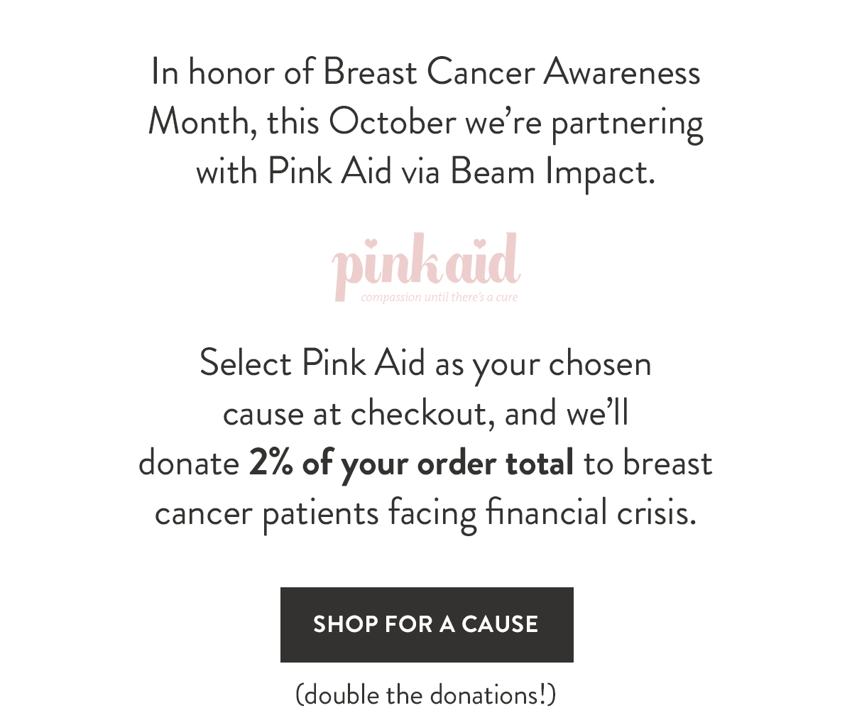 SHOP FOR A CAUSE
