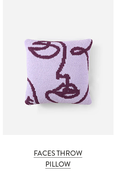 Faces Throw Pillow
