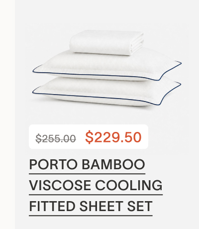 Porto Bamboo Viscose Cooling Fitted Sheet Set