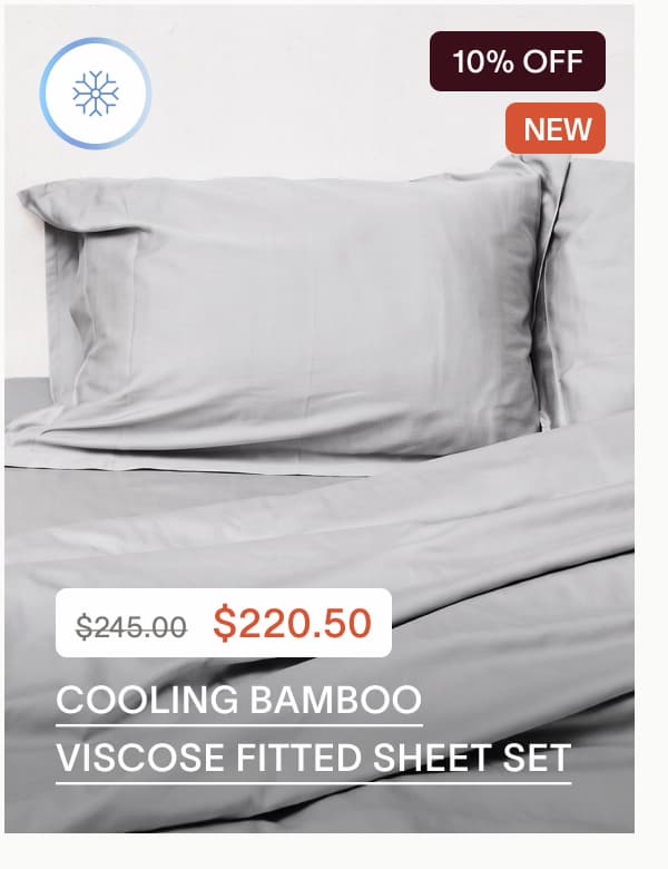 Cooling Bamboo Viscose Fitted Sheet Set