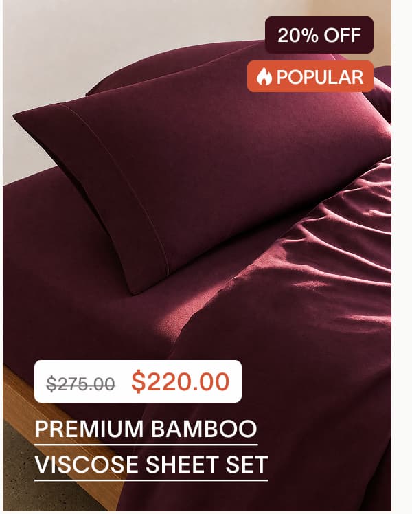 Premium Bamboo Viscose Sheet Set