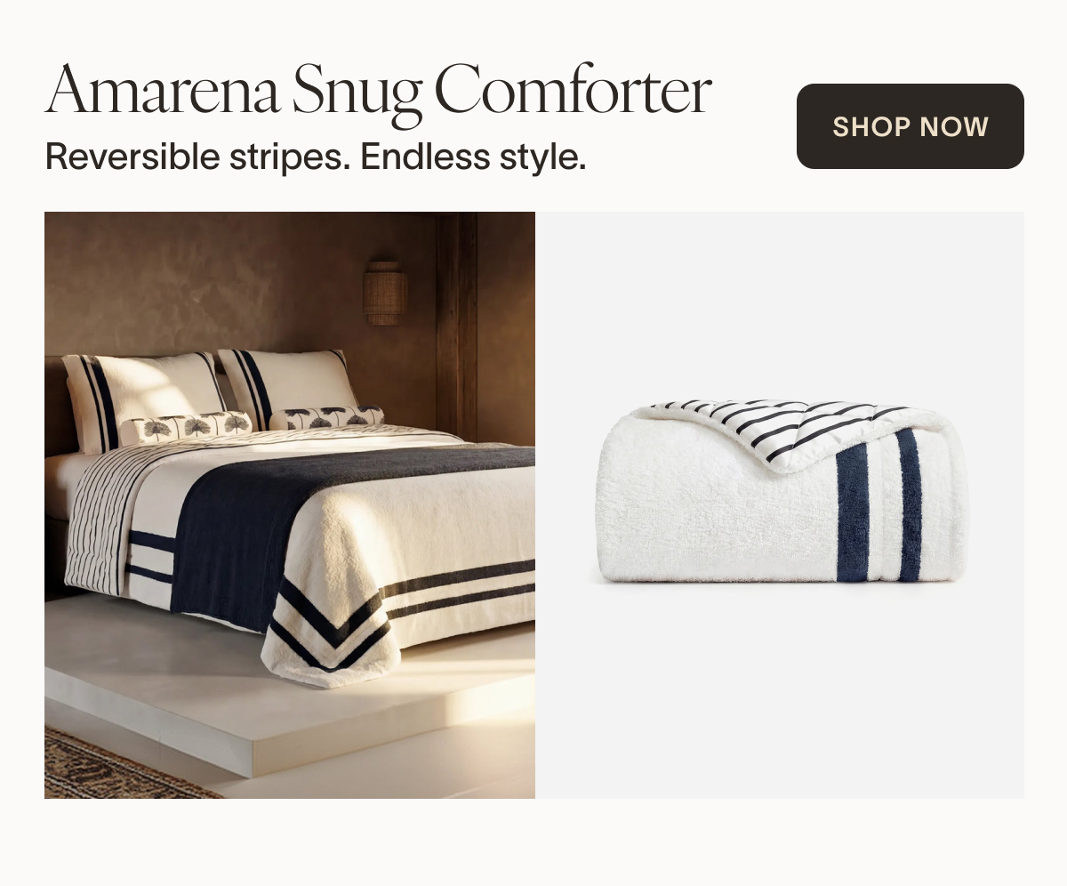Amarena Snug Striped Comforter Meet the Sunday cozy comforter. Soft, breathable, now reimagined.