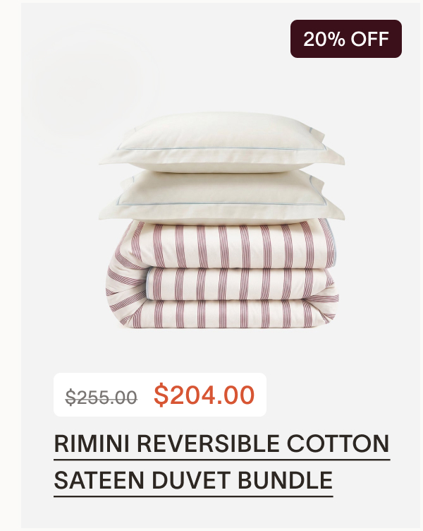 Rimini Reversible Cotton Sateen Duvet Bundle