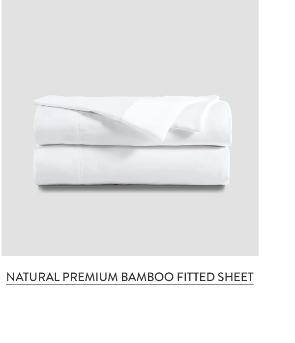 NATURAL PREMIUM BAMBOO FITTED SHEET