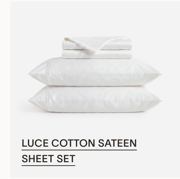 Luce Cotton Sateen Sheet Set Set