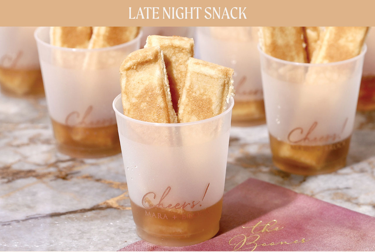 Late Night Snack | french toast stick idea in cups