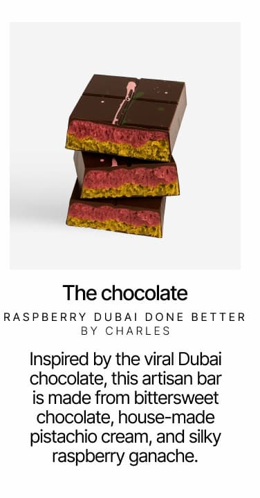 The Chocolate: Raspberry Dubai Done Better by Charles