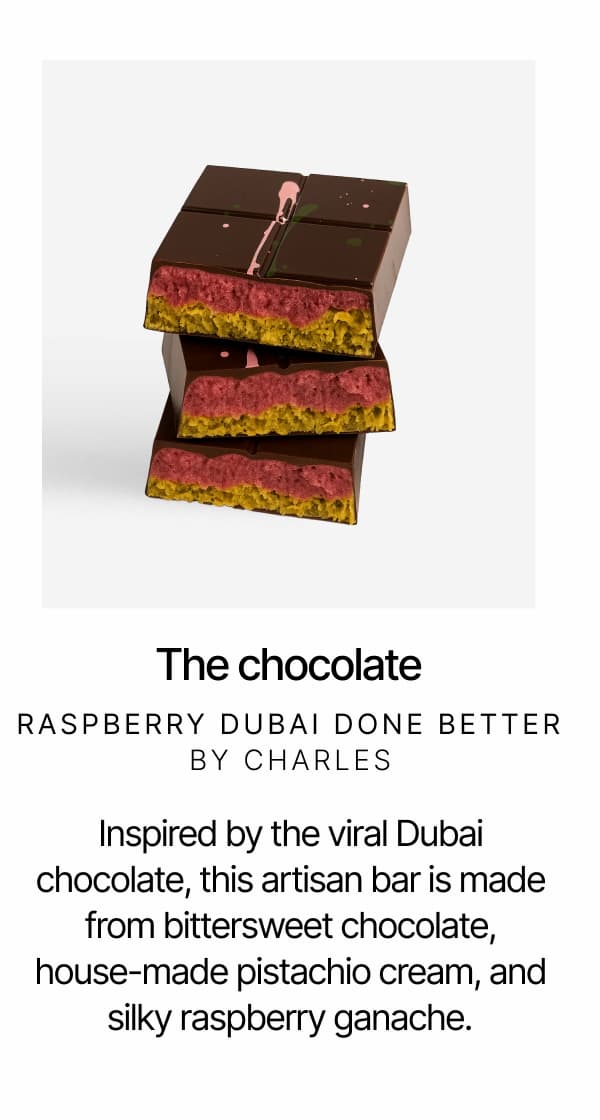 The Chocolate: Raspberry Dubai Done Better by Charles