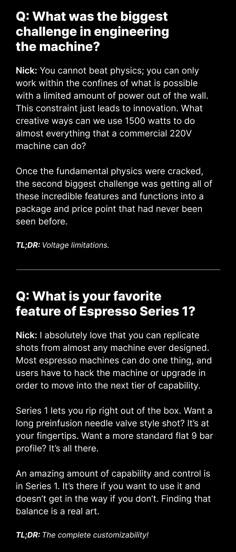 What's the biggest challenge in engineering the machine?
