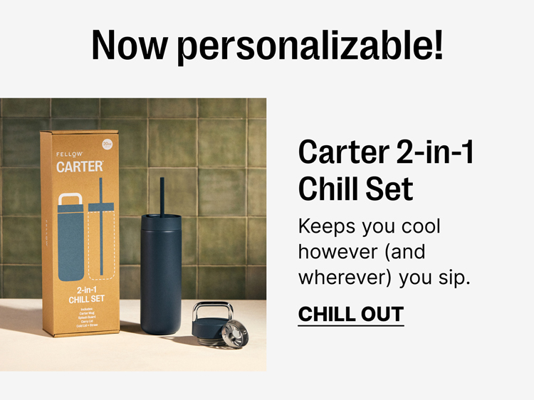 Carter 2-in-1 Chill Set. Keep you cool however (and wherever) you sip - Chill out