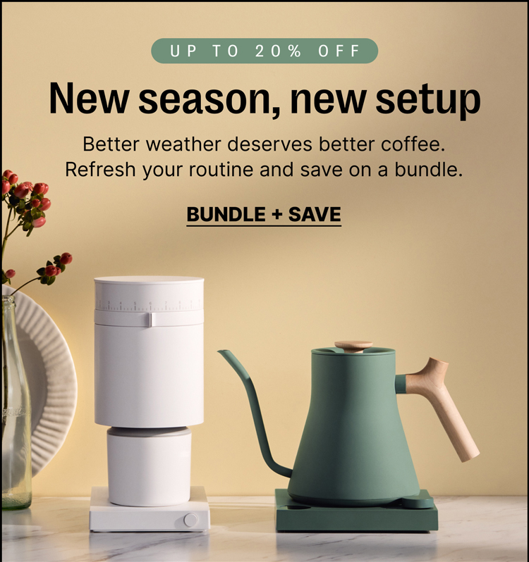 Up to 20% off - new season, new setup: bundle and save
