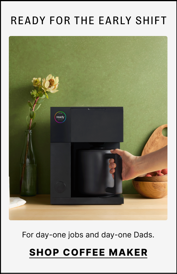 Ready for the early shift - Shop coffee maker