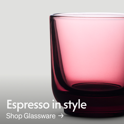 Espresso in style. Shop glassware.