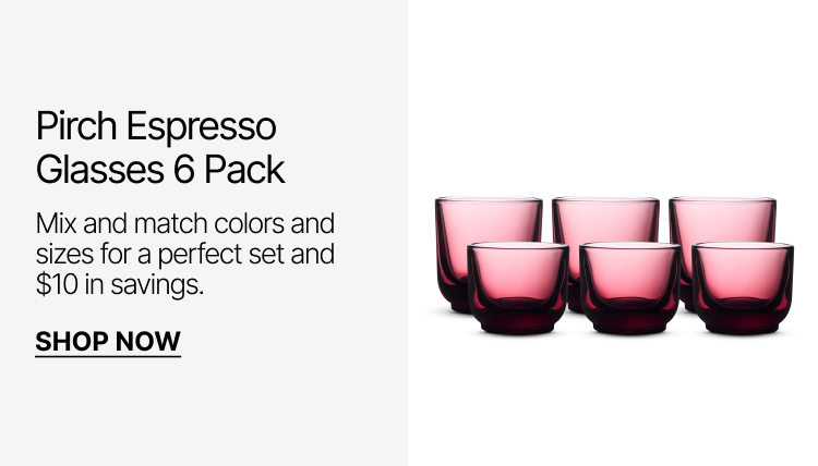 Pirch Espresso Glasses 6 Pack