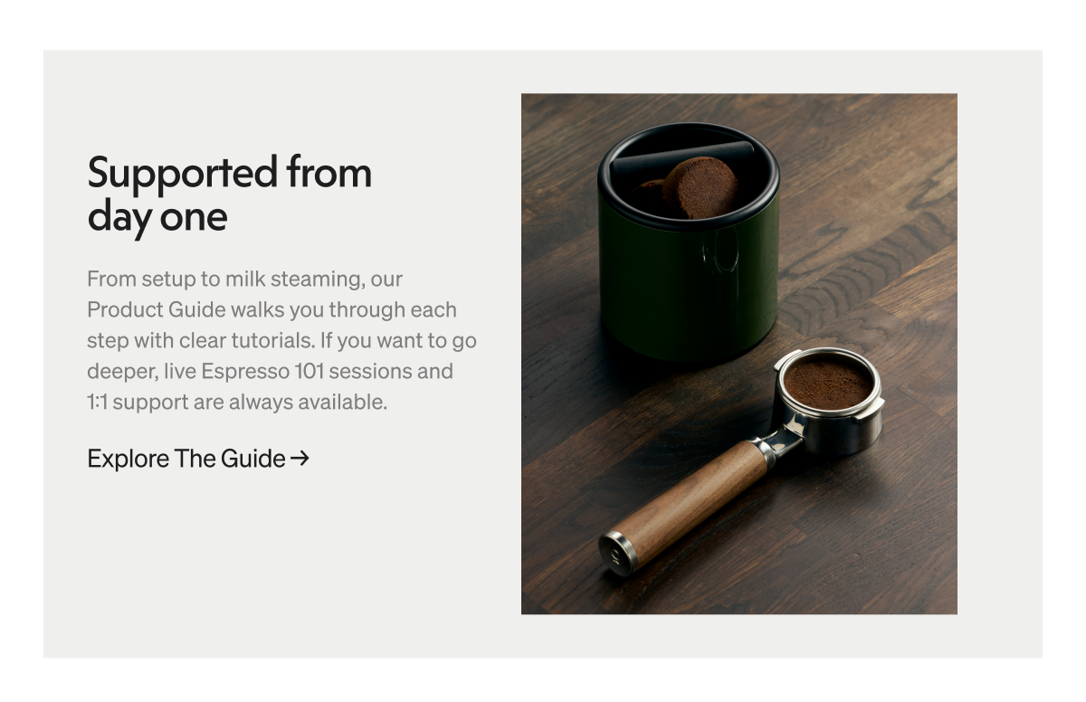 Supported from day one. Explore the guide.