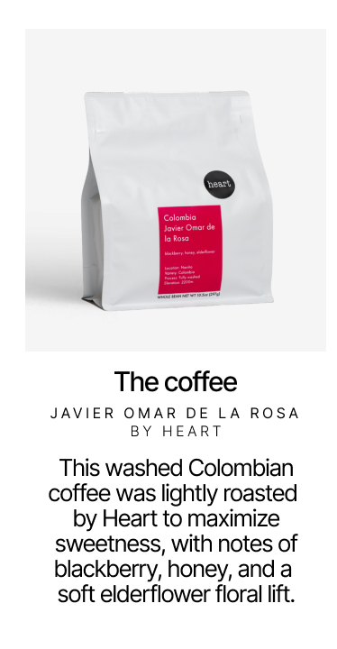 The coffee: Javier Omar De La Rosa by Heart