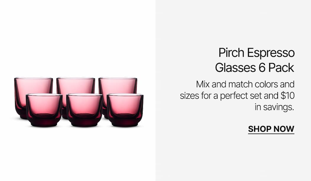 Pirch Espresso Glasses 6 Pack
