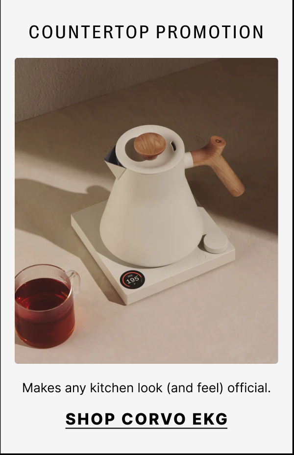 Countertop promotion - shop corvo EKG