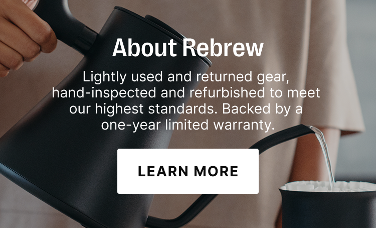 About rebrew - lightly used and returned gear, hand-inspected and refurbished to meet our highest standards. backed by a one year limited warranty.