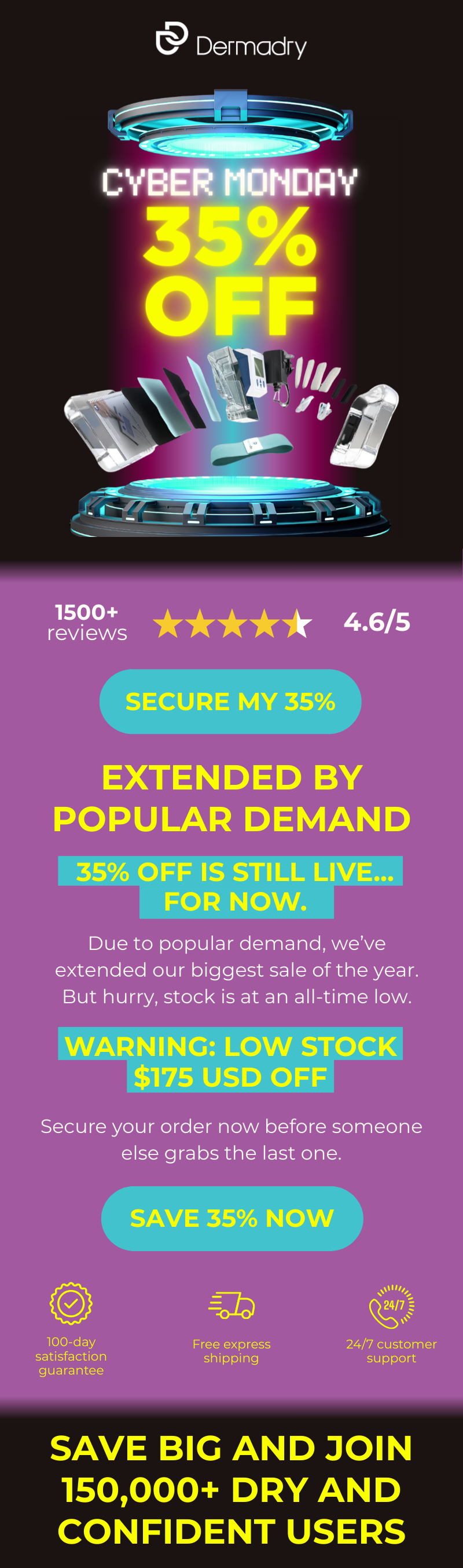 Dermadry Cyber Monday 35% OFF