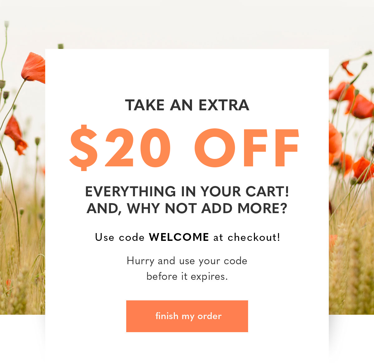 Don't you have 20 off your order! Vitality Extracts