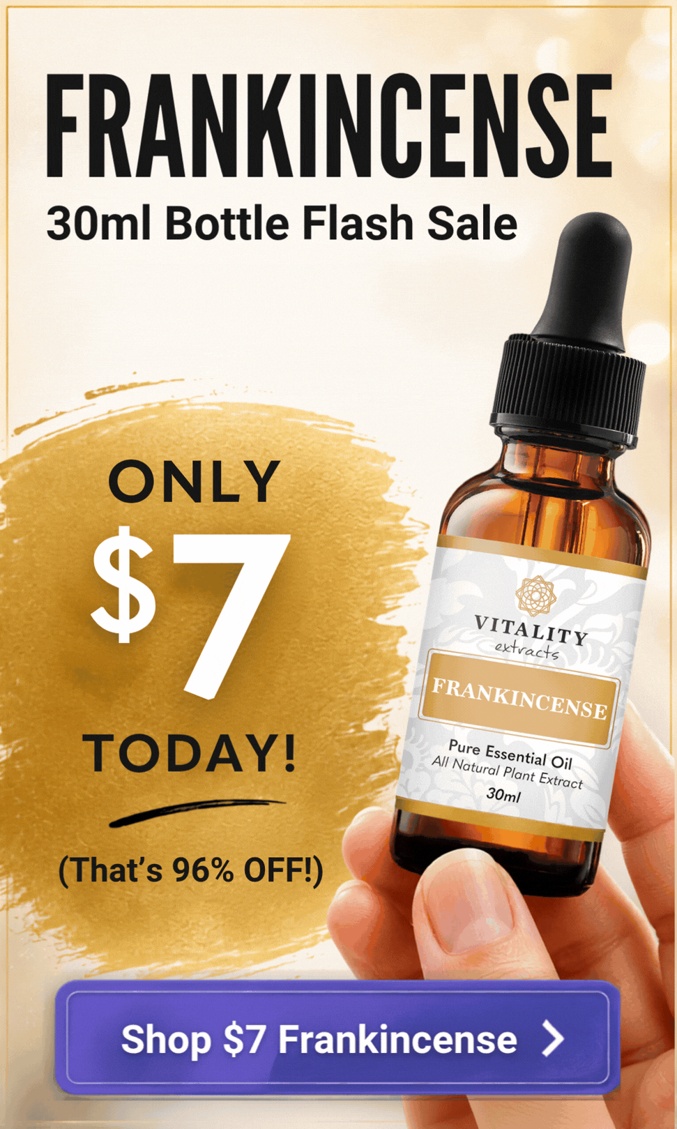 Frankincense 30ml bottle flash sale 1 day only