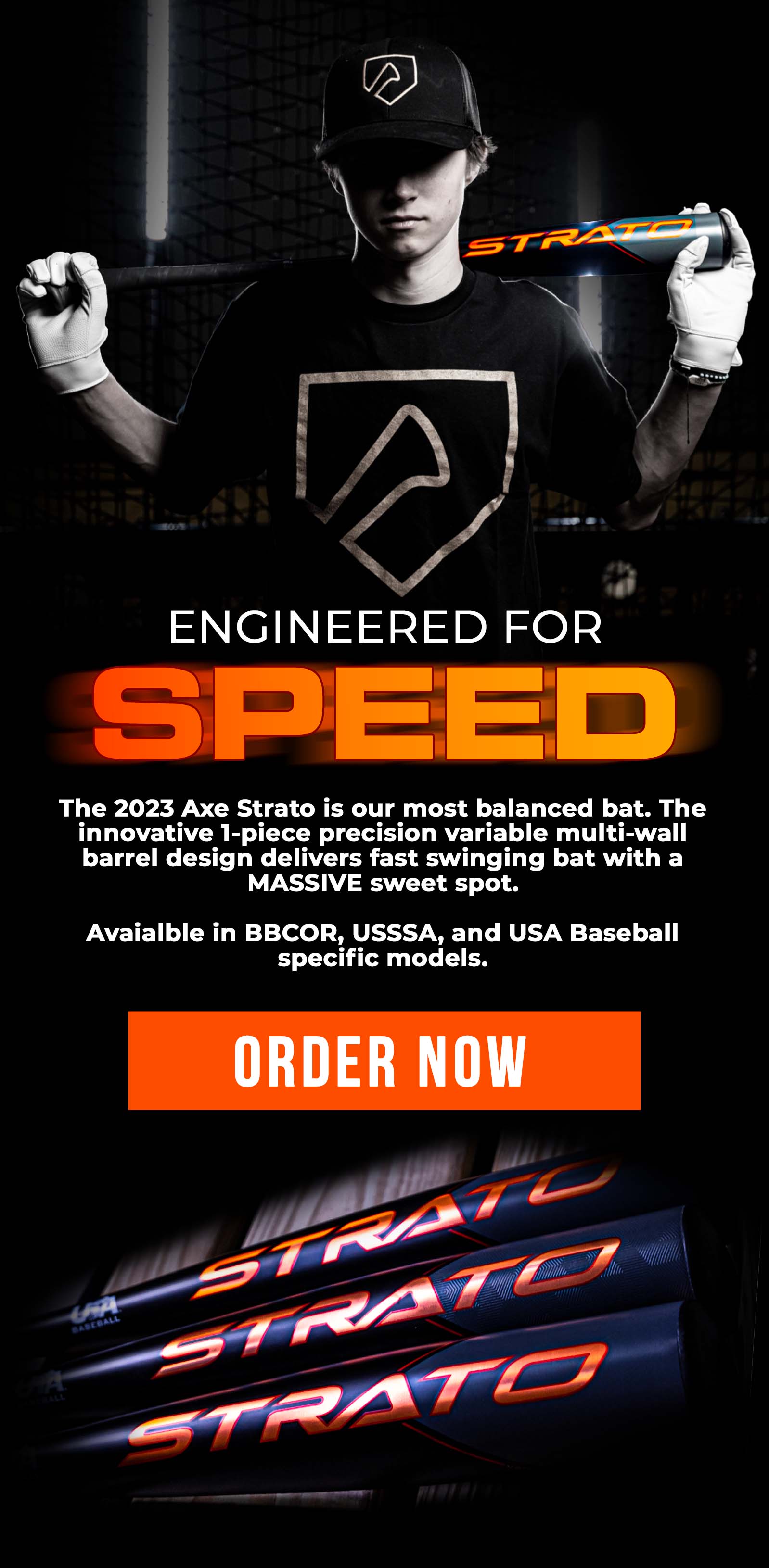 STRATO Unlock Your Speed + Power Axe Bat