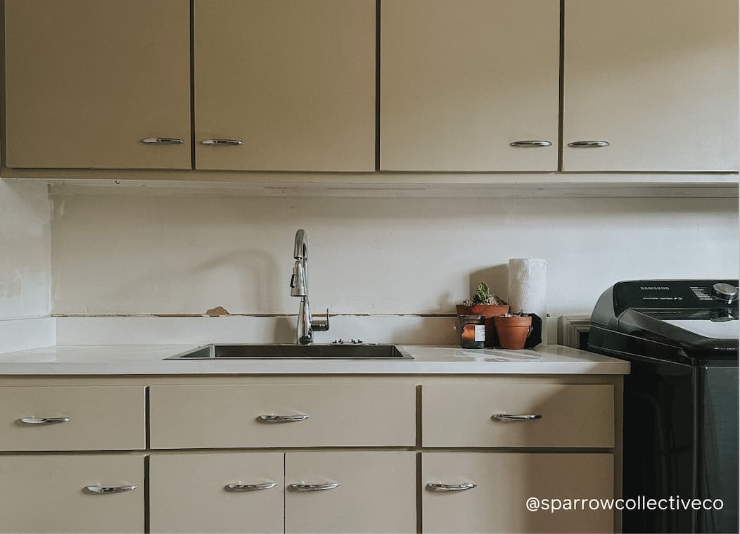 Laundry room featuring warm neutral paint color Neutral Territory Laundry room featuring warm neutral paint color Neutral Territory