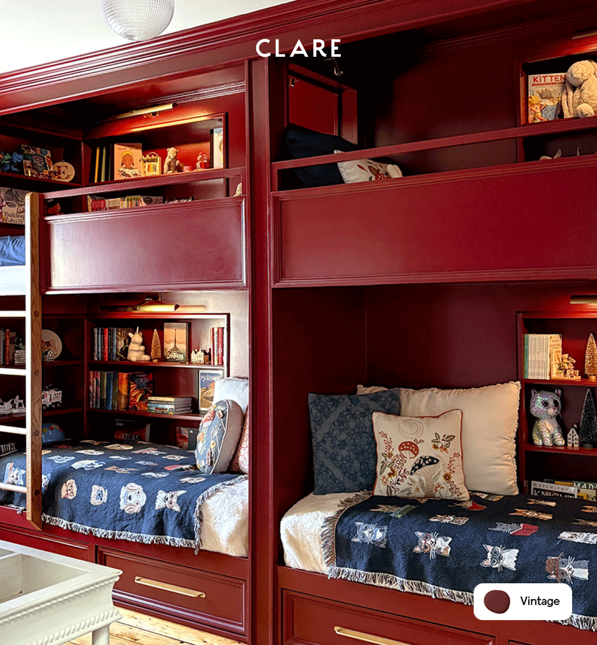 Kids bunk room featuring Vintage