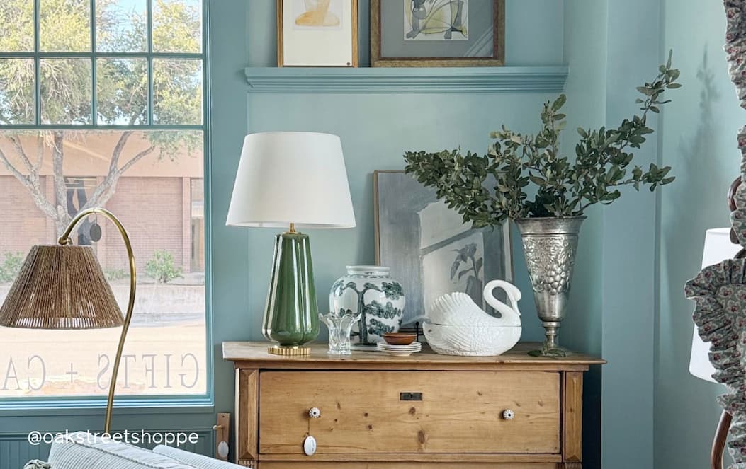 Living space featuring Nairobi Blue