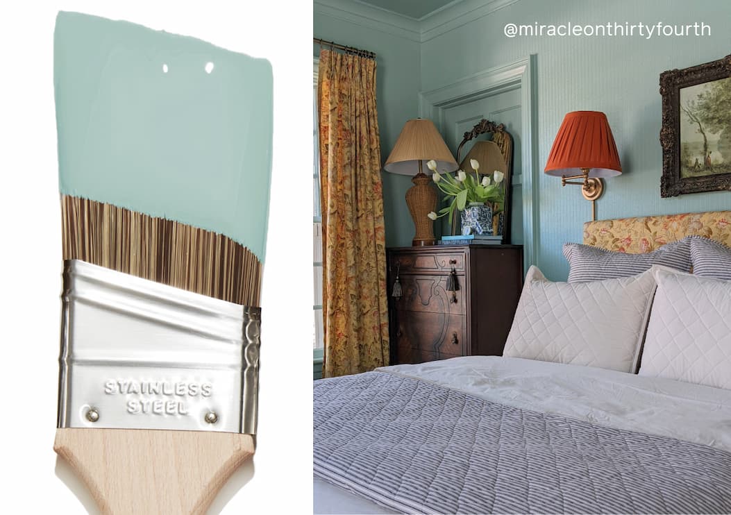 Bedroom painted in Views