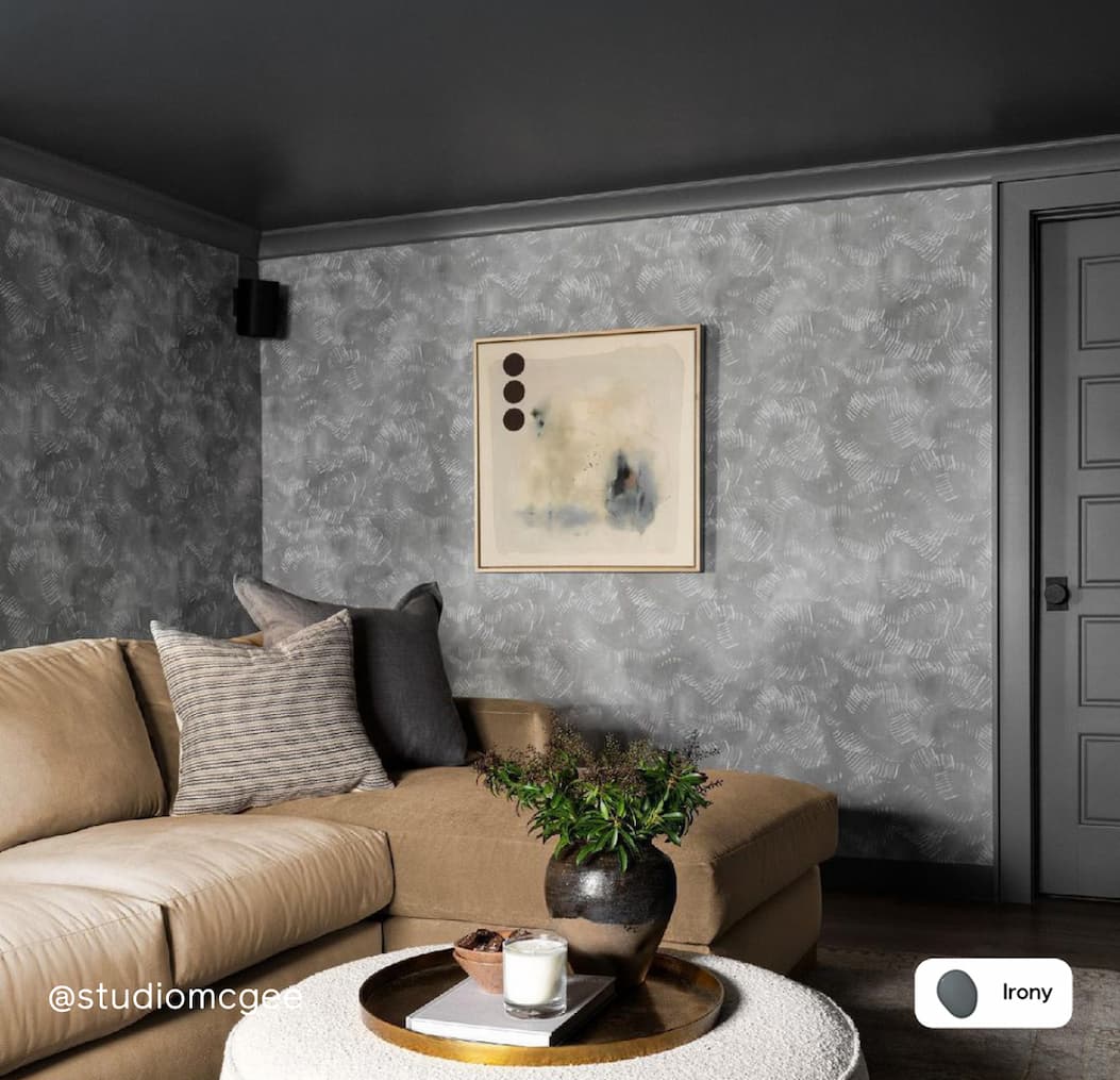 Living room featuring Irony