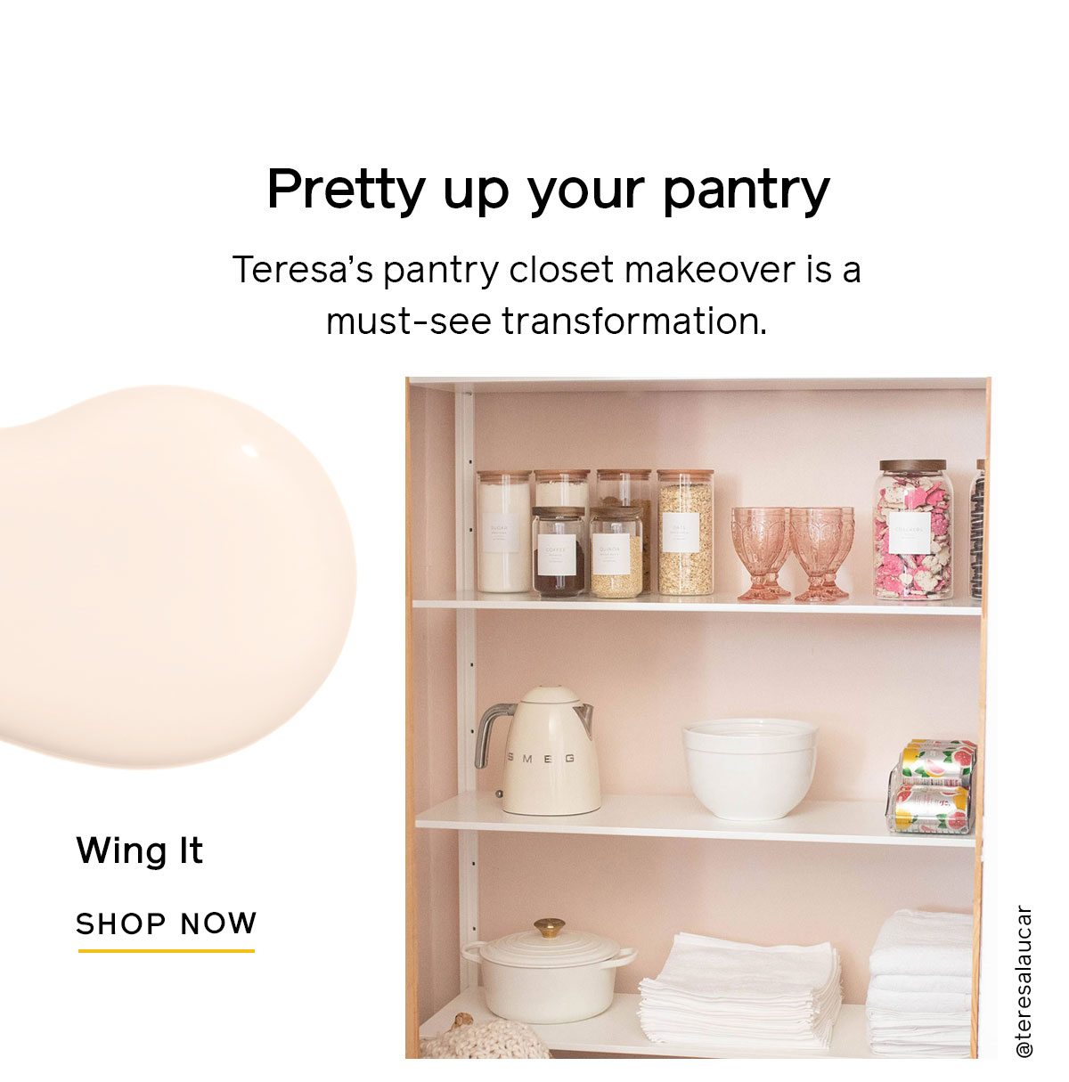 Pretty up your pantry, Teresa's pantry closet makeover is a must-see transformation. 